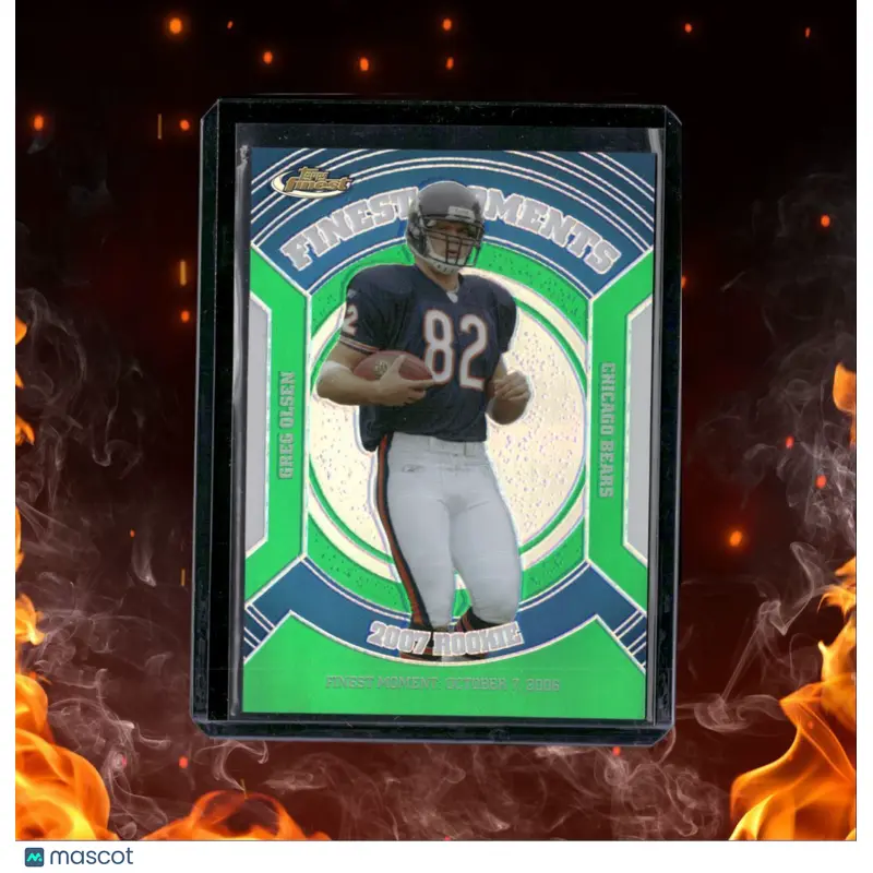 2007 Finest Moments Greg Olsen Green Refractor 162/199 #RFM-GO