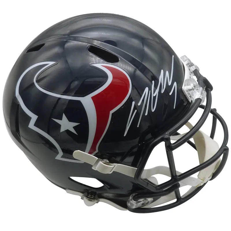 C.J. Stroud Autographed Houston Texans Deluxe Full-Size Replica Helmet - Fanatics