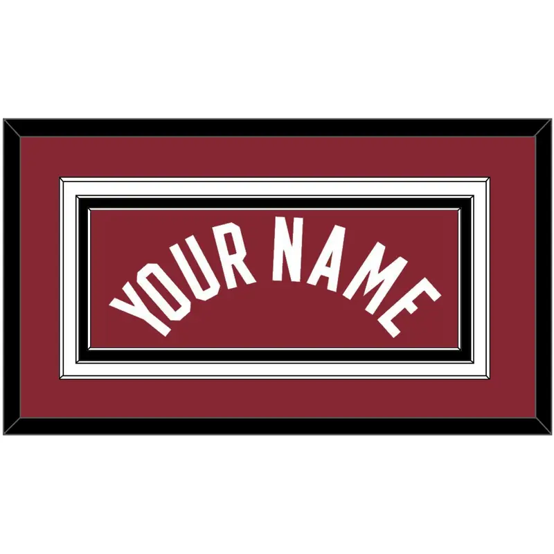 Miami Name - Red Statement - Triple Mat 4