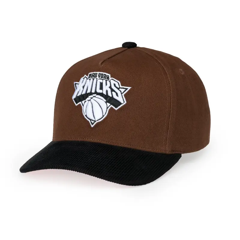 Mitchell & Ness - Brown Black Pink Snapback - New York Knicks - Brown