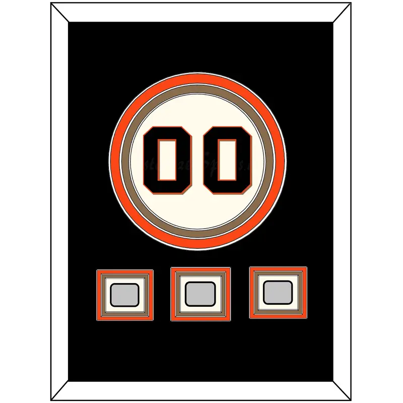 San Francisco Number & 3 World Series Jersey Patches - Home Cream (2000-2021) - Triple Mat 3