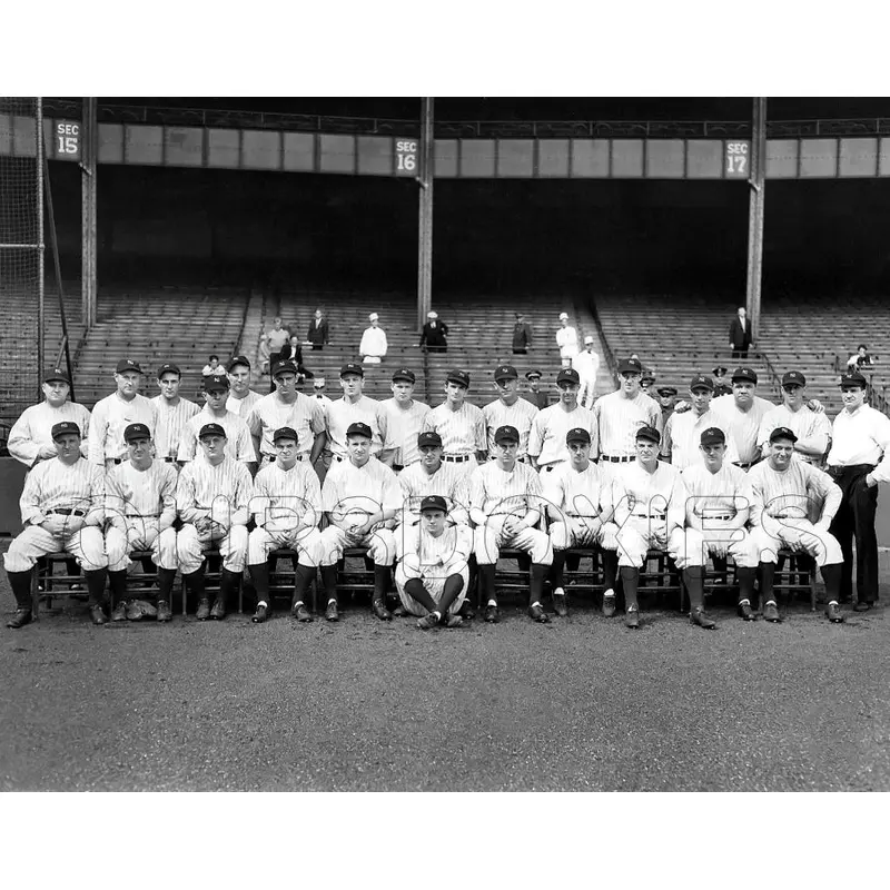 1932 New York Yankees 11X14 Photo - Lou Gehrig Babe Ruth 9 Hall Of Famers - 1226