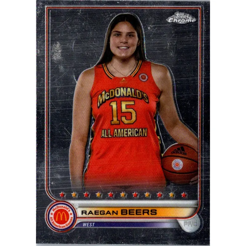2022 Topps Chrome McDonald's All American Raegan Beers #37