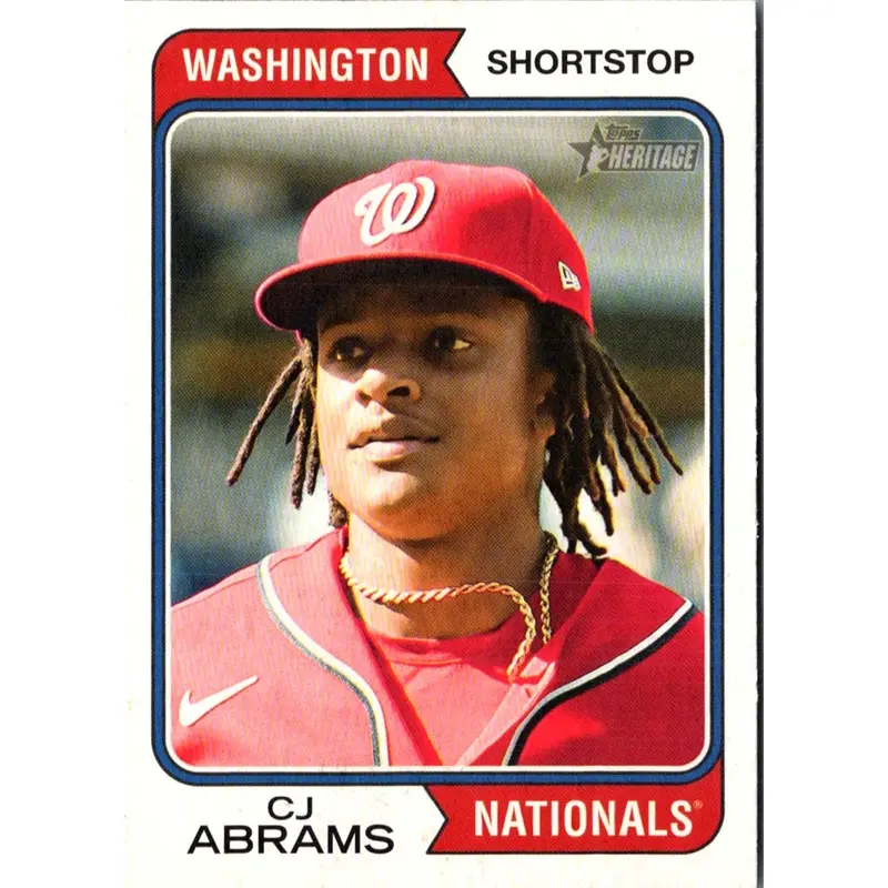 2023 Topps Heritage Red Border CJ Abrams #197
