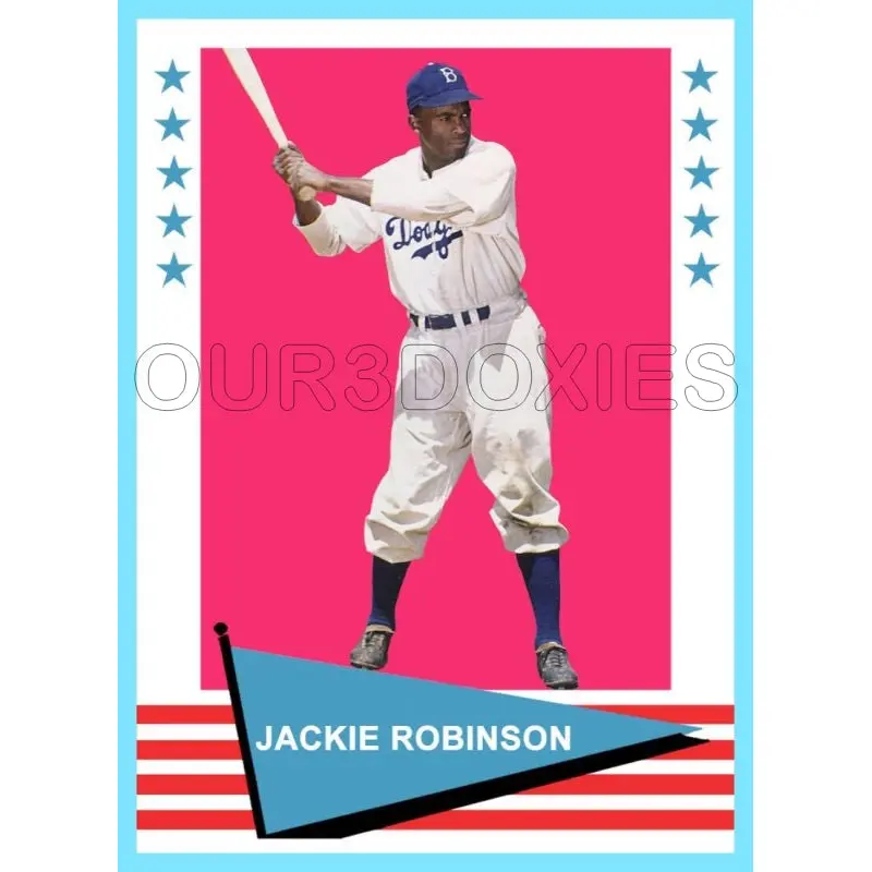 Jackie Robinson 1961 Fleer Custom Card - 4224