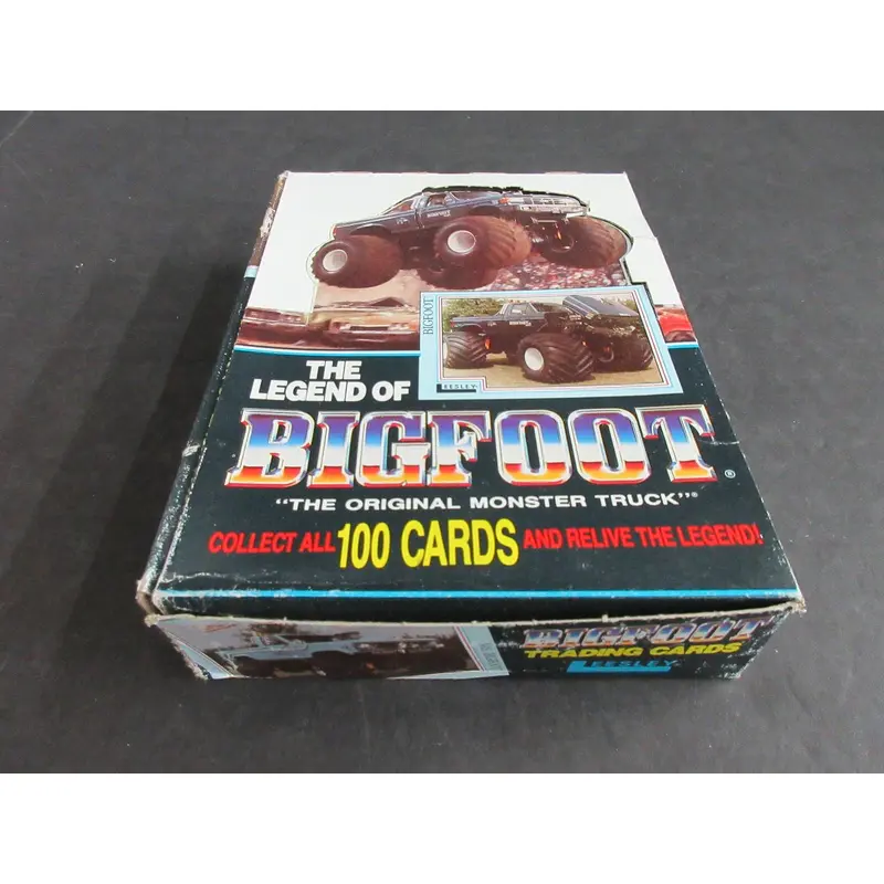 1988 Leesley The Legend Of Bigfoot Monster Truck Cards Box (48/5)