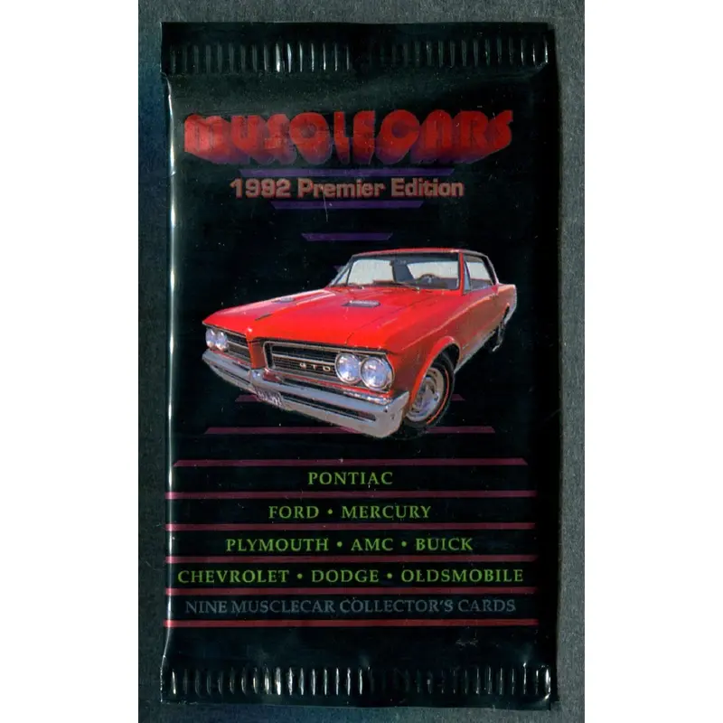 1992 Collect-A-Card Muscle Cars Pack (9)