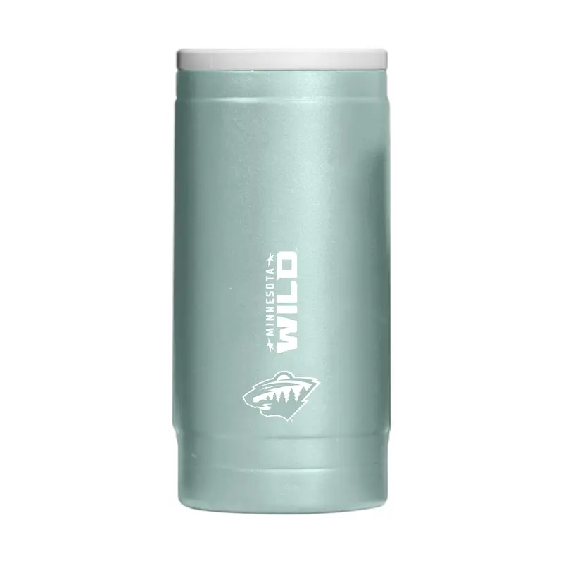 Minnesota Wild 12oz Cove Vertical Powdercoat SlimCan Coolie