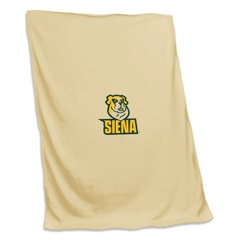 Siena College Oatmeal Screened Sweatshirt Blanket