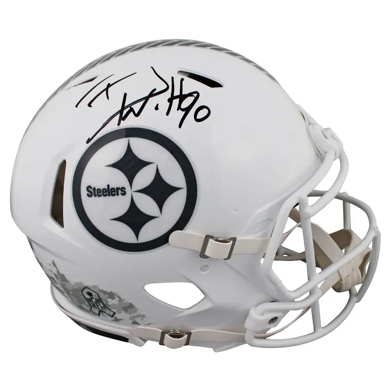 Steelers T.J. Watt Signed STS III Full Size Speed Proline Helmet BAS Witnessed
