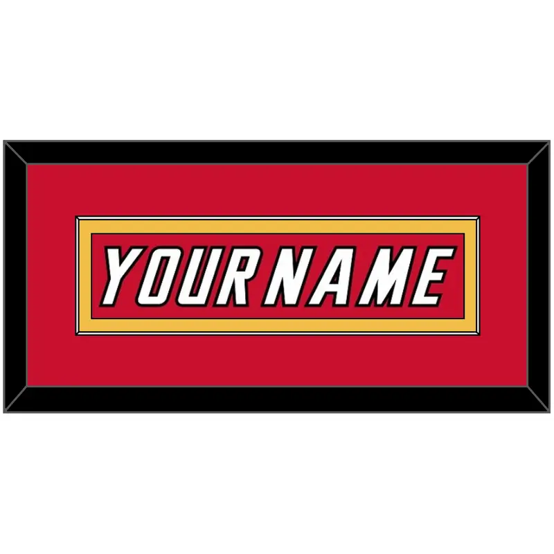 Calgary Nameplate - Road Red (1995-2000) - Single Mat 3