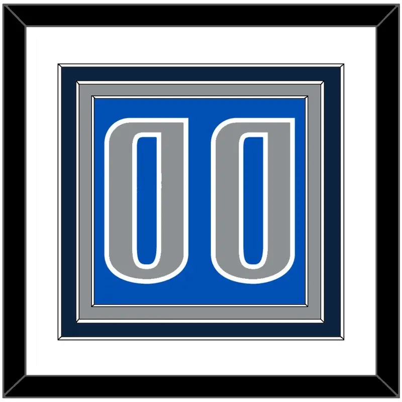 Dallas Number - Blue Icon - Triple Mat 1