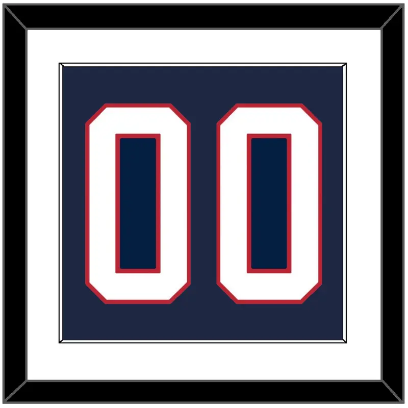 United States Mens Hockey Number - 2002 Olympics Road Blue - Single Mat 1