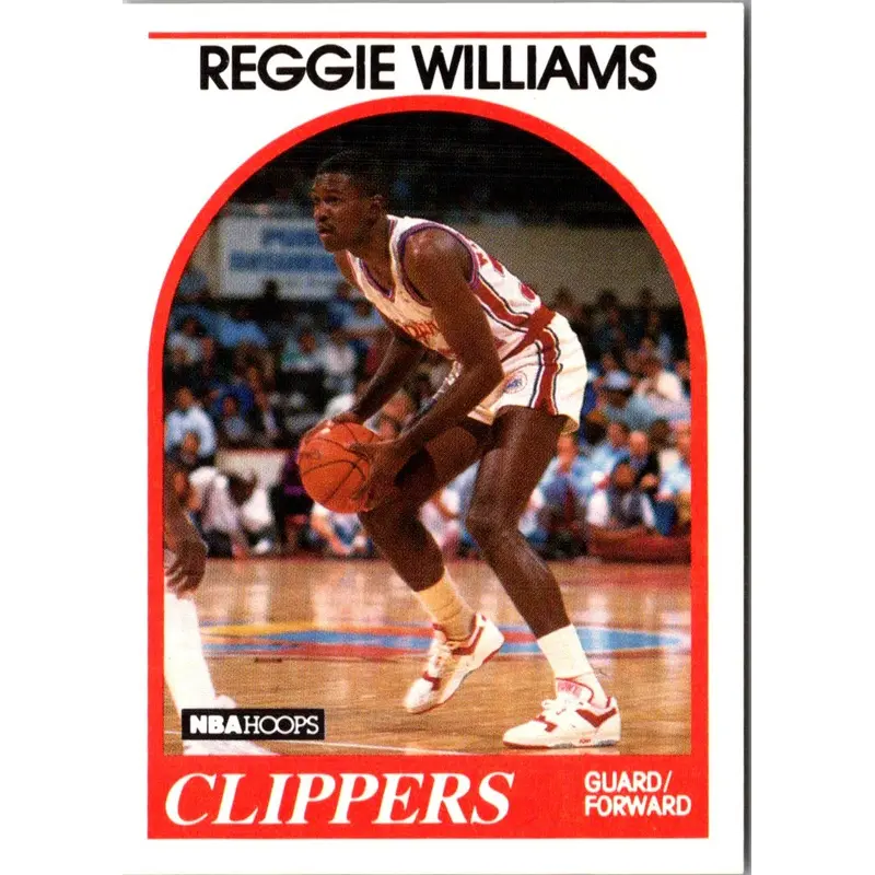 1989 Hoops Reggie Williams #128 Rookie