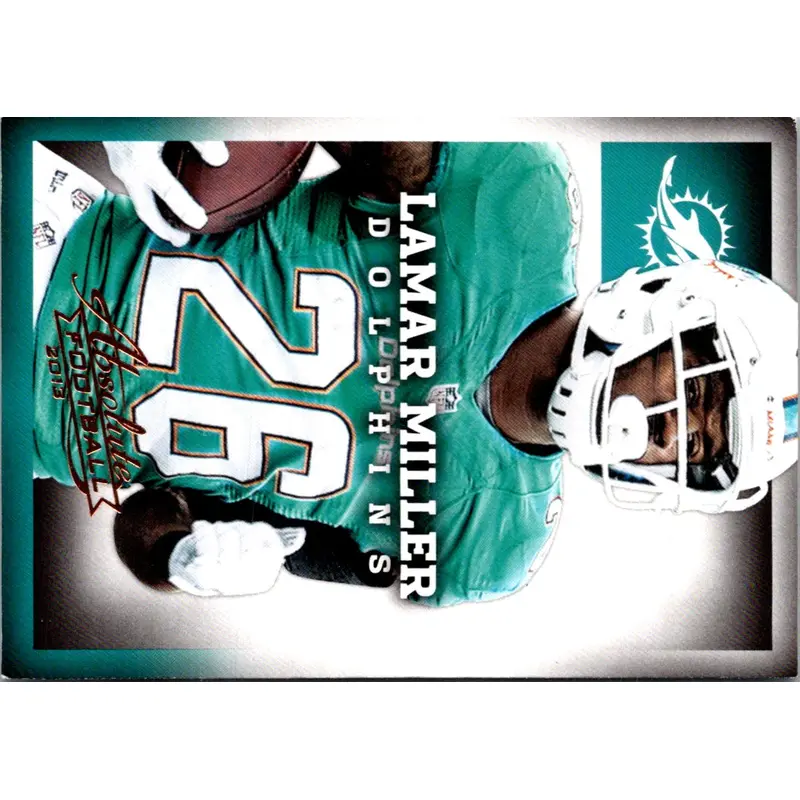 2013 Panini Absolute Spectrum Blue Lamar Miller #54
