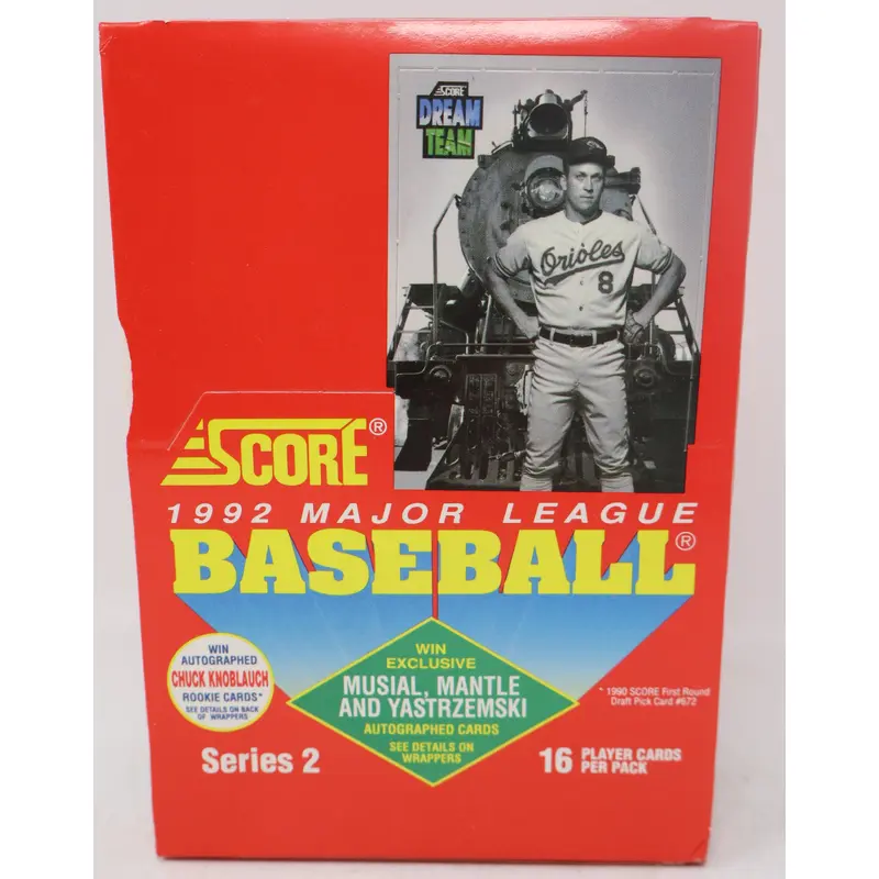 1992 Score Baseball Series 2 Box