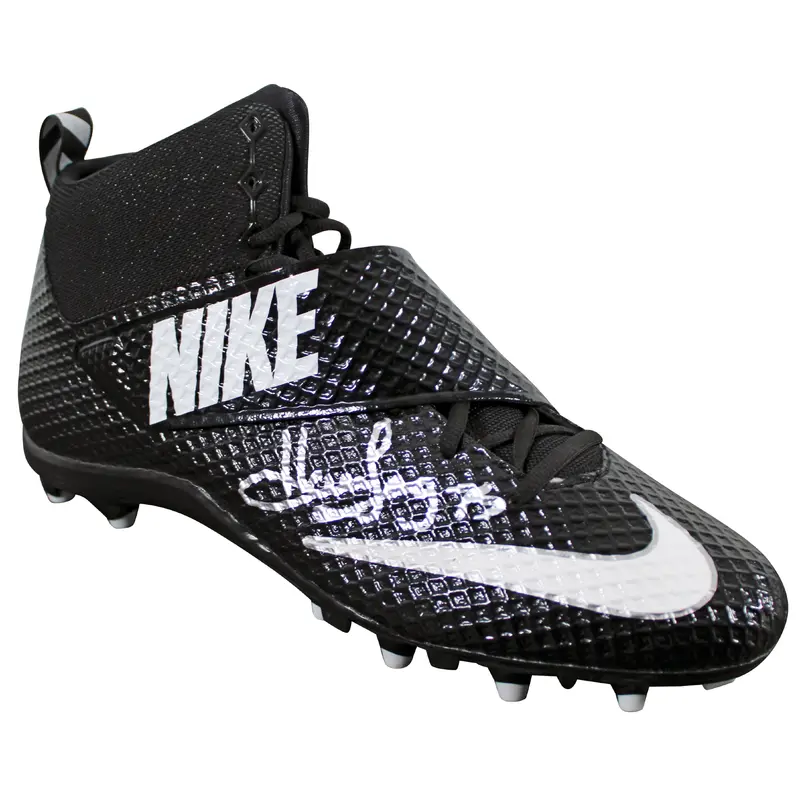 Raiders Howie Long Signed Black Nike Strike Pro Football Right Cleat BAS Witness