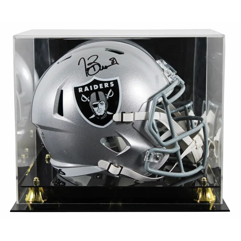 Raiders Tim Brown Authentic Signed Full Size Speed Rep Helmet W/ Case Fanatics