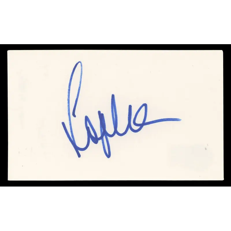 Sophia Loren Two Women Authentic Signed 3x5 Index Card Autographed BAS #BN06417