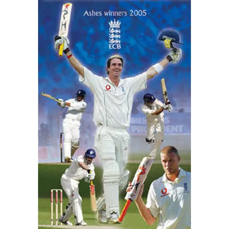 Team England Cricket "Ashes Winners 2005" (The Batsmen) Poster - Pyramid Posters