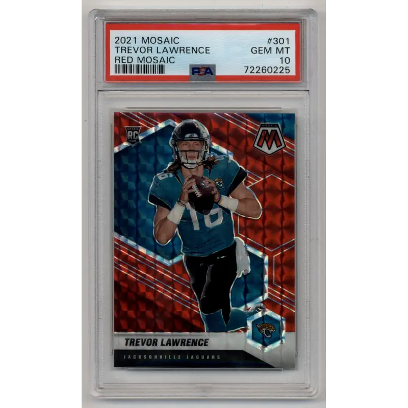 Trevor Lawrence 2021 Mosaic Red #301 PSA 10 Gem Mint