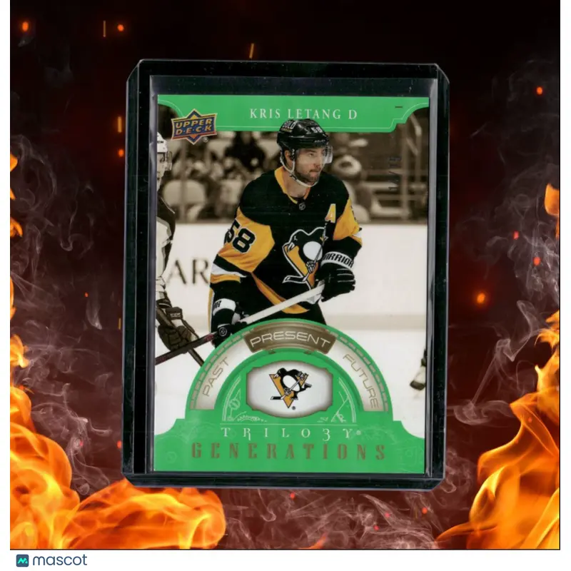 2022-23 Upper Deck Trilogy Kris Letang Generations Green 14/75 #TG-15B