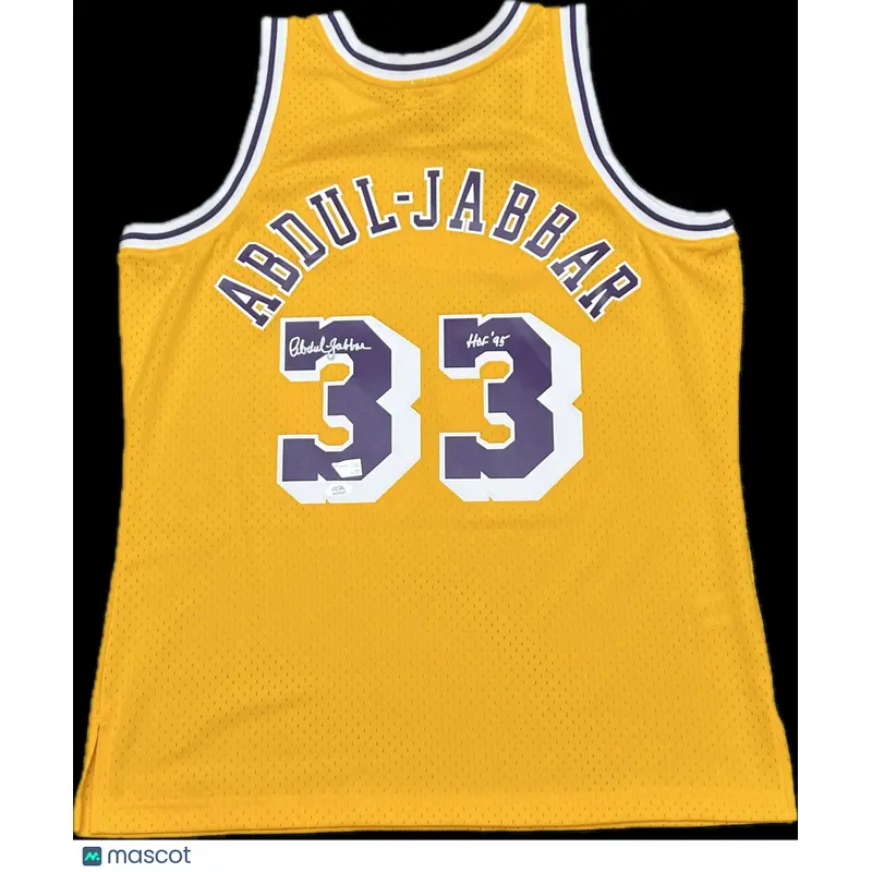 Kareem Abdul-Jabbar Signed Jersey PSA Auto Grade 10 Los Angeles Lakers Autograph
