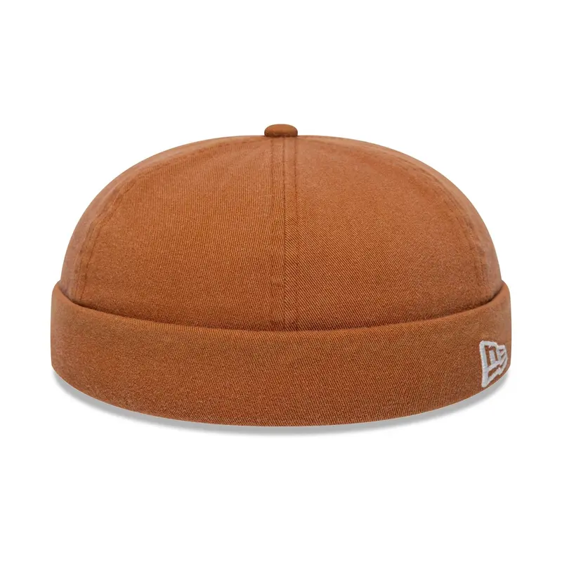 New Era Washed Cotton Brown Docker Adjustable Hat