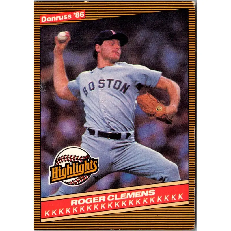 1986 Donruss Highlights Roger Clemens #5