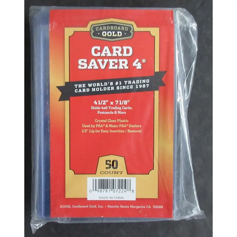 Cardboard Gold Card Saver IV Pack (50 Count)
