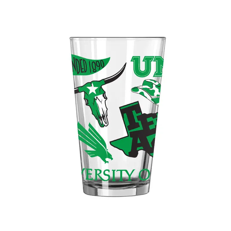 North Texas 16oz Native Pint Glass
