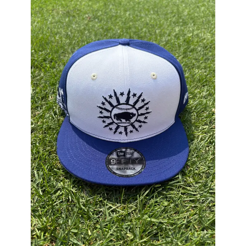 Buffalo Bisons Local Royal White 950 Snap Adjustable Cap