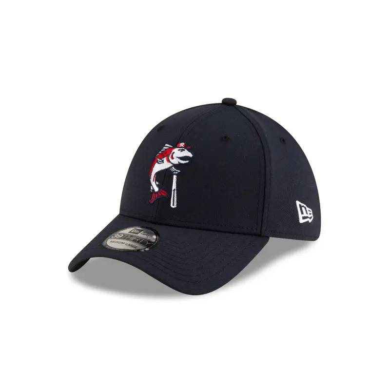 Tacoma Rainiers New Era 39Thirty Navy Slammin' Sam Flex Fit Cap