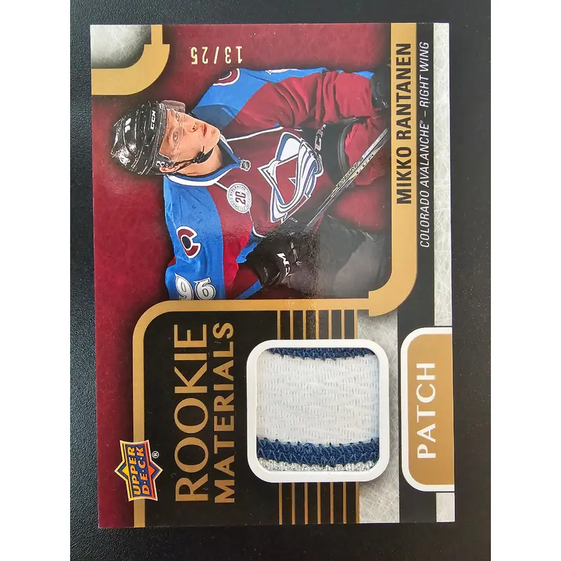 2015-16 Upper Deck - Rookie Materials Patch - Mikko Rantanen #RM-MR /25 RY