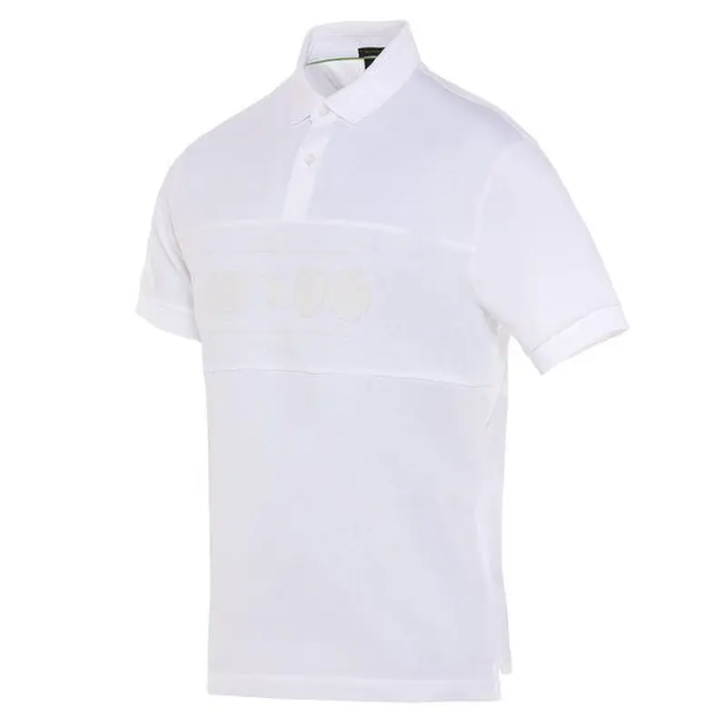 HUGO BOSS WHITE MENS POLO PERCY HERITAGE WHITE 50538111100
