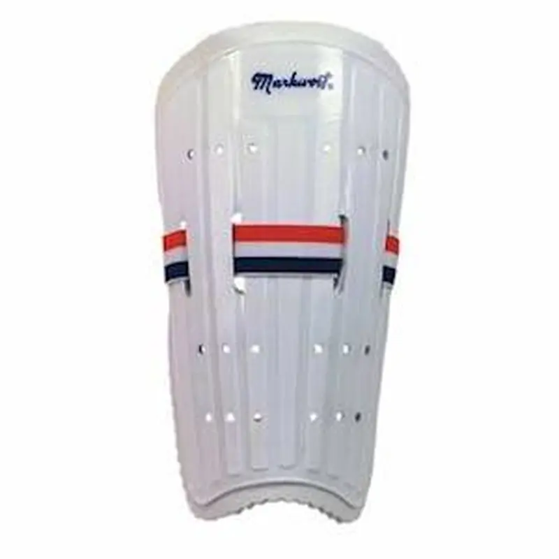 New Markwort White Soccer Shin Guards 7" Child