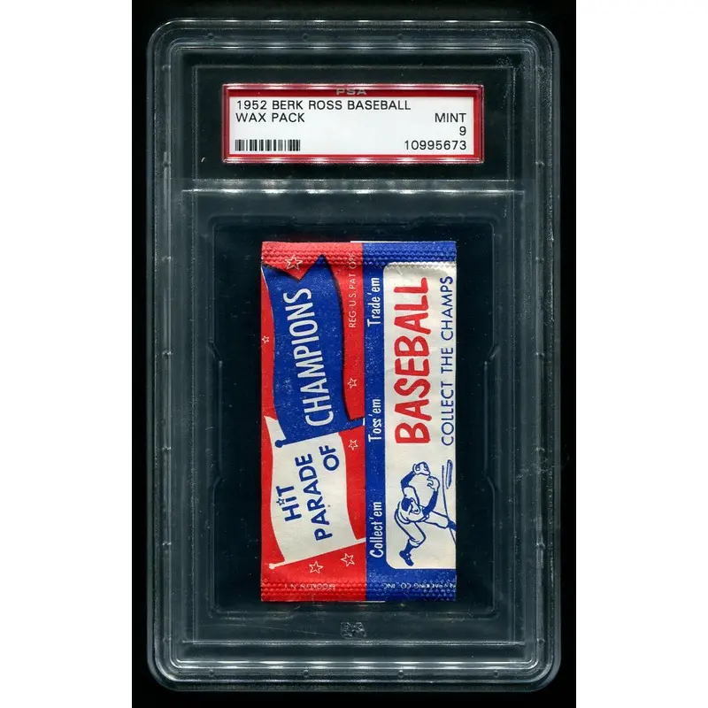 1952 Berk Ross Baseball Unopened Pack PSA 9