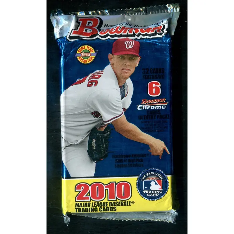 2010 Bowman Baseball Unopened Jumbo Pack (HTA) (32)