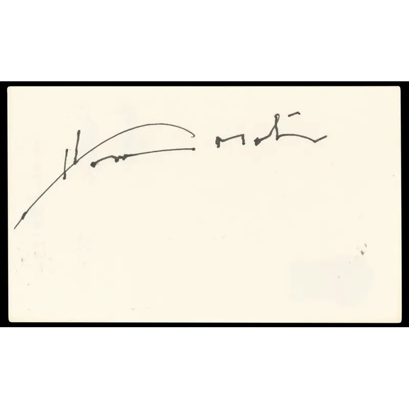 Howard Morton All In The Family Authentic Signed 3x5 Index Card BAS #BN33272