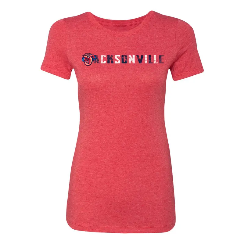 Jacksonville Jumbo Shrimp 108 Stitches Ladies Multi Tee
