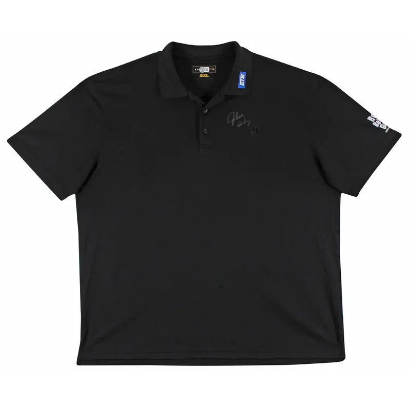 John Daly Authentic Signed Match Worn Black Loudmouth Polo Shirt BAS #BK84771