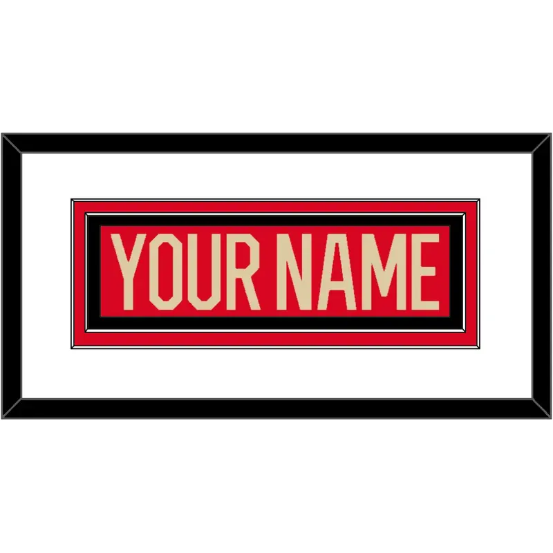 Canada Mens Hockey Nameplate - 2025 4 Nations Red - Double Mat 1