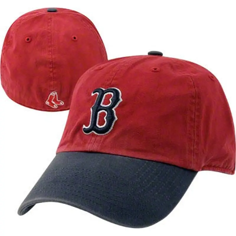Red Sox Hat Fitted Red w/ Navy Visor *Specify Size*