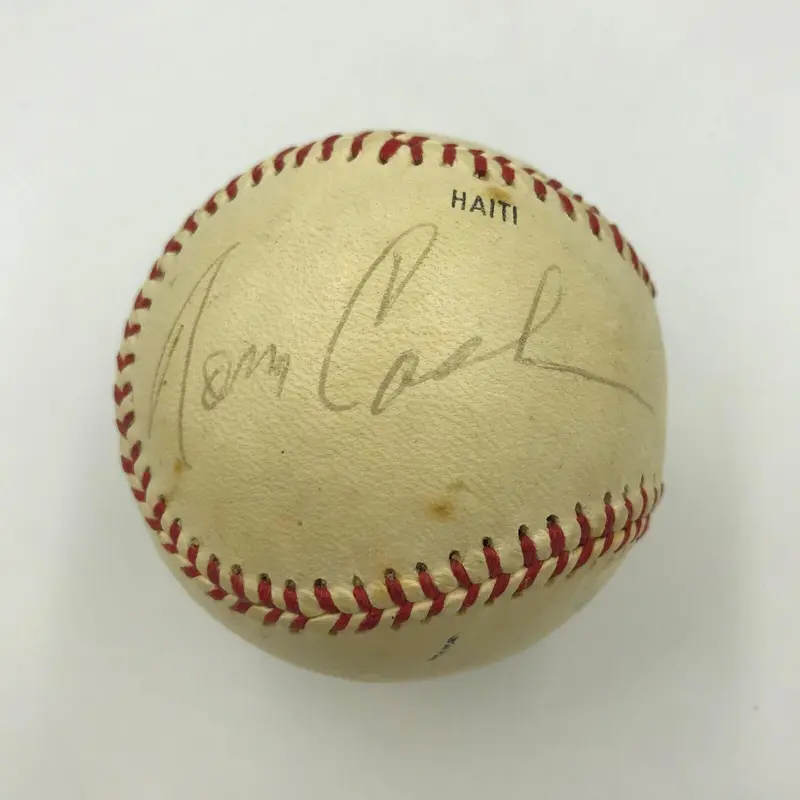 1960's Norm Cash & Ernie Harwell Signed Detroit Tigers Baseball With JSA COA