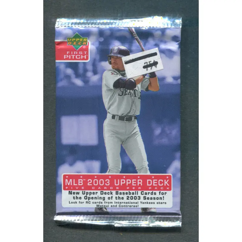 2003 Upper Deck First Pitch Baseball Unopened Pack (5) (PS)