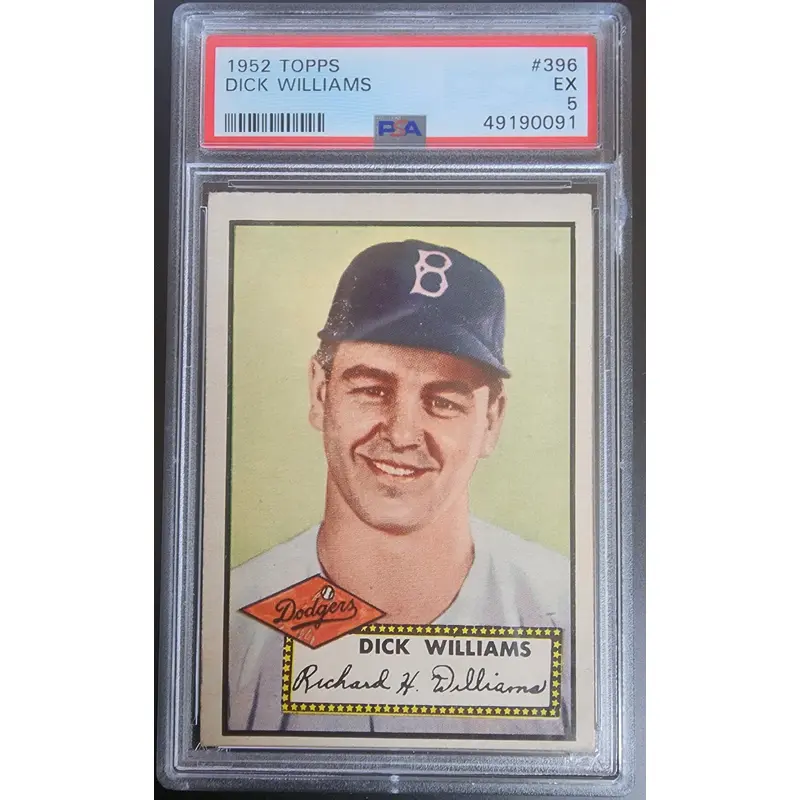 Dick Williams 1952 Topps #396 PSA 5