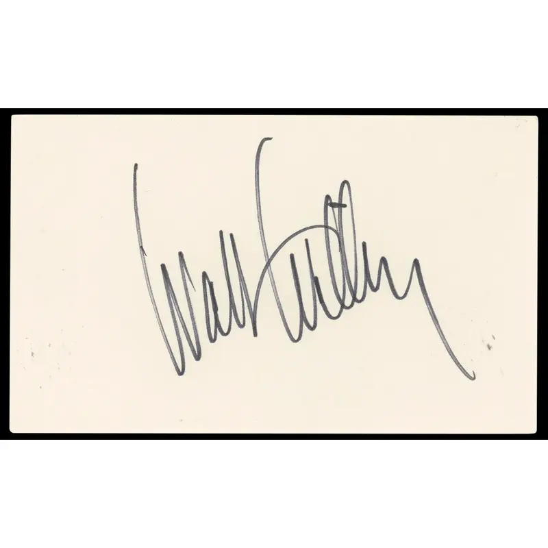 Walt Willey All My Children Authentic Signed 3x5 Index Card BAS #BP50638