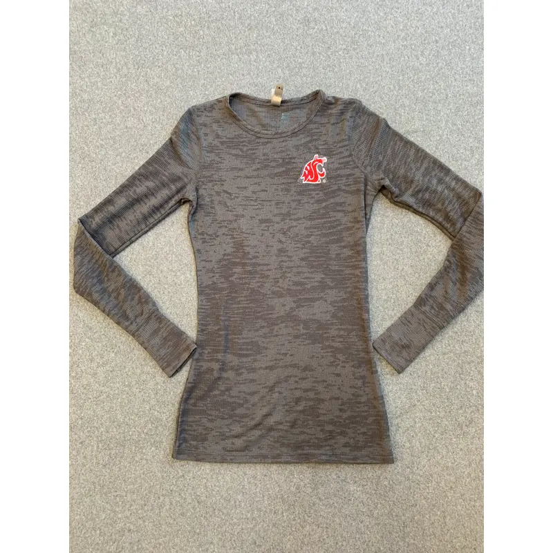 WSU Embroidered Thermal Long Sleeve