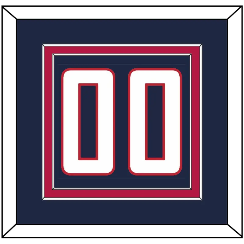 United States Mens Hockey Number - 2014 Olympics Road Blue - Double Mat 2