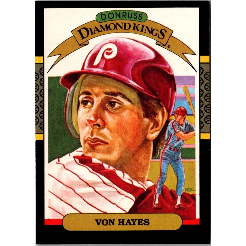 1987 Donruss Super Diamond Kings Von Hayes #12